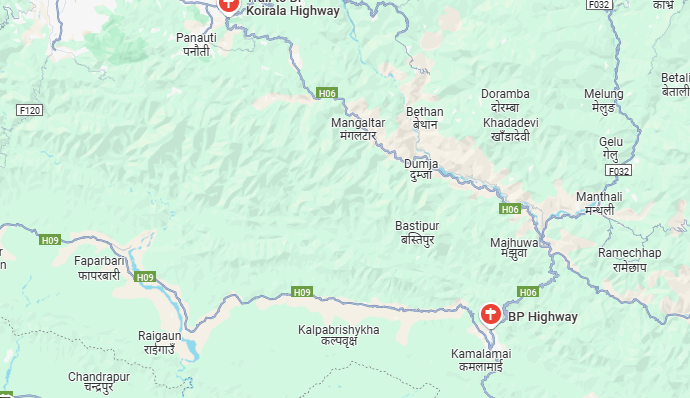 अवरुद्ध बिपी राजमार्ग सुचारु