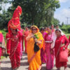 घरमा गौरा भित्र्याउँदै ब्रतालु महिला