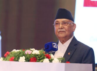 विद्यालाई इंगित गर्दै ओलीले भने : पार्टीसँग जोडिएका प्रतिष्ठान र संस्था ठगी खाने भाँडो हुनु हुँदैन