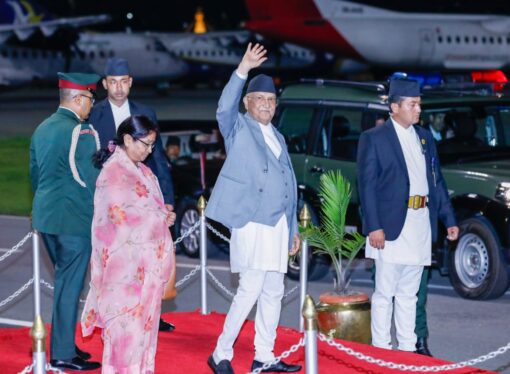 प्रधानमन्त्री ओली तुर्किमेनिस्तान प्रस्थान (फोटो फिचर)